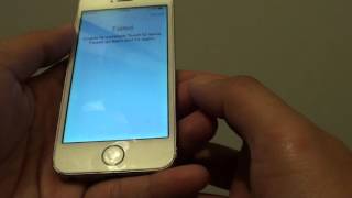 iPhone 5S: Error Failed Unable to Complete Touch ID Setup
