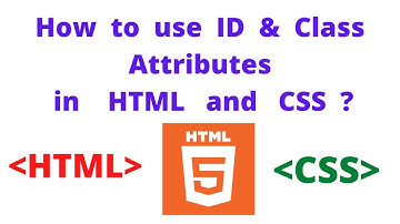 How to use Class and ID Attribute in HTML Urdu||Hindi | Learn HTML and CSS | HTML Tutorial