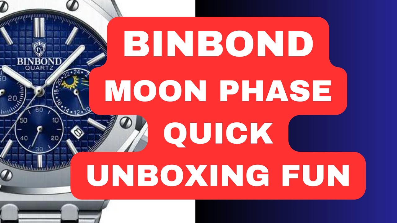 Unboxing Fun: Binbond Moon Phase Watch - YouTube
