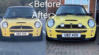 Fitting spot lights to my yellow R53 Mini Cooper s