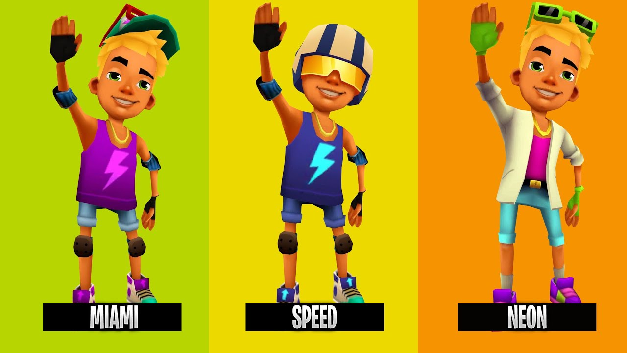 NIck Miami vs Nick Speed vs Nick Neon Subway Surfers / Subway