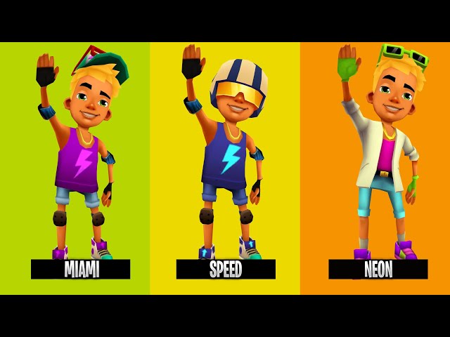 NIck Miami vs Nick Speed vs Nick Neon Subway Surfers / Subway