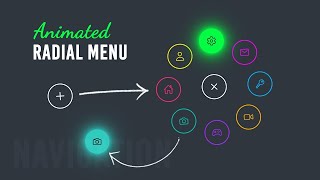 [Online Tutorials] Animated Radial Menu using Html CSS & Vanilla Javascript