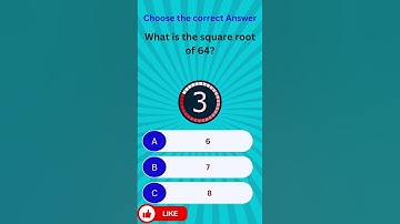 What is the square root of 64? #generalknowledgegame