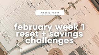 February Week 1 | Plan with Me | STIL Classics Planner + Savings Challenges
