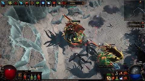 Path of Exile 3.13 Flicker Strike lvl 77 magic Peninsula Map