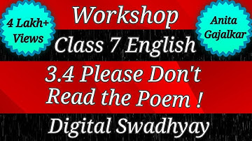 Workshop Class 7 English 3.4 Please don