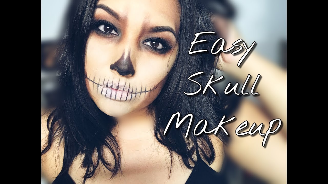 Easy Skull Makeup Tutorial | HALLOWEEN 2017 - YouTube