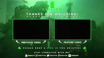 After Effects Animated outro #5 | Im Exility @YLLiBzify