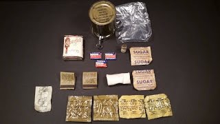 1951 Korea Ration Combat Individual Accessory Packet Can Vintage MRE Food Ration Review