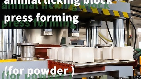 production line center | animal licking salt block press machine