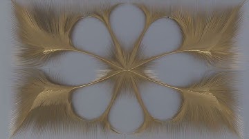 High quality feather wire animation made by Houdini and rendered by Karma