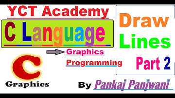 C Graphics Programming In Hindi Part 2 : line() Function