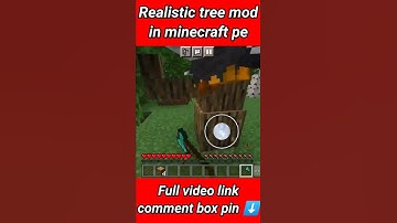 Realistic Tree Mod in Minecraft pocket edition #minecraft #shorts #youtubeindia