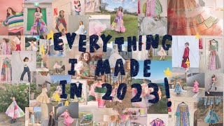 everything I made in 2023! (sewing full time)