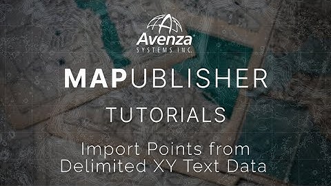 Import Points from Delimited XY Text Data | MAPublisher Tutorials