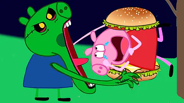 Oh NO!! Don't Eat Me, PEPPA PIG Zombie Apocalypse | Peppa Pig Funny Animation