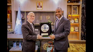 Somalias Defence Minister Abdulkadir Nur Welcomes Uns James Swan To Discuss Security Efforts