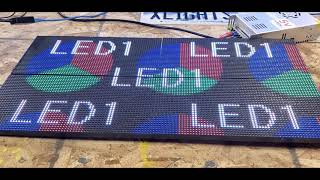 Color light card using Led Vision 5.0