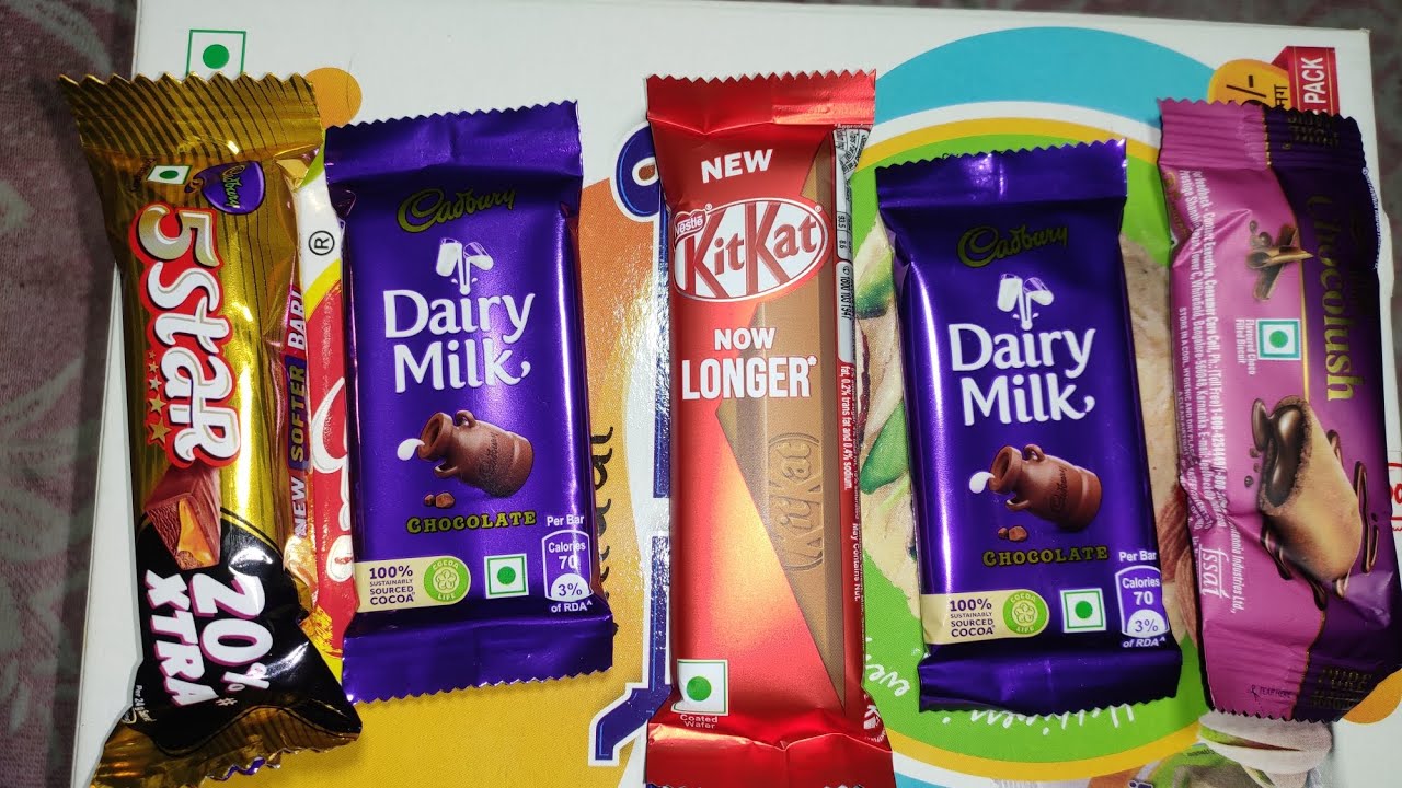 kit kat vs Dairy milk vs 5star 🍫🍫🍫🍫 chocolush unboxing video YouTube