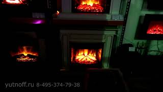 Электрокамин Firefield 25 S IR в темноте - видео