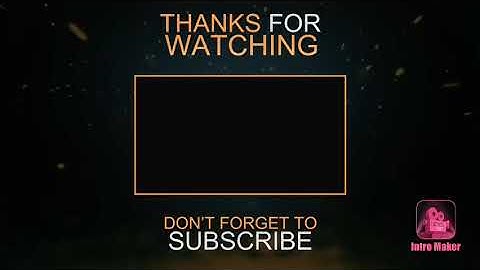 This is the outro to the new intro (read Description)