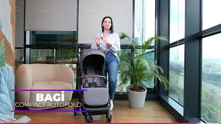 Bagi̇ Compact Autofold Bebek Arabası Kabin Boy Bebek Arabası