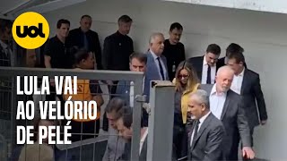 Lula chega à Vila Belmiro com Janja e comitiva para velório de Pelé