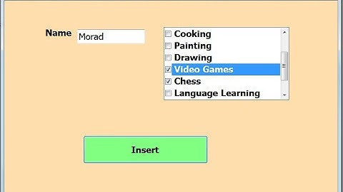 Visual Basic.Net: insert checked items from checkedboxlist to SQL server Database  at once