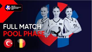 Full Match | Türkiye vs. Belgium | CEV U18 Volleyball European Championship 2026 Women