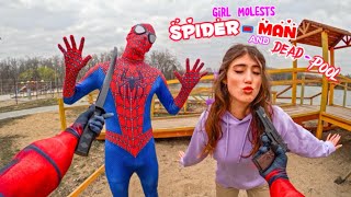 Spider-Man And Deadpool Escaping Beautiful Girl Epic Parkour Pov 