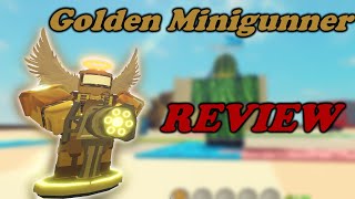 Update Golden Minigunner Tower Defense Simulator Youtube - roblox tower defense simulator wiki skins