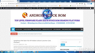 Symphony V94 Flash File All Problem Solved Customer Care Firmware
