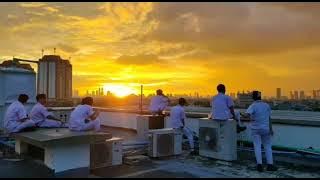 Story WA Menikmati sunset Di atas gedung PT.Astra Honda Motor #AHM #KULIPABRIK