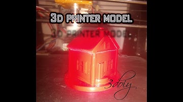 DIY Miniature House - 3d Printer Model Tiny House