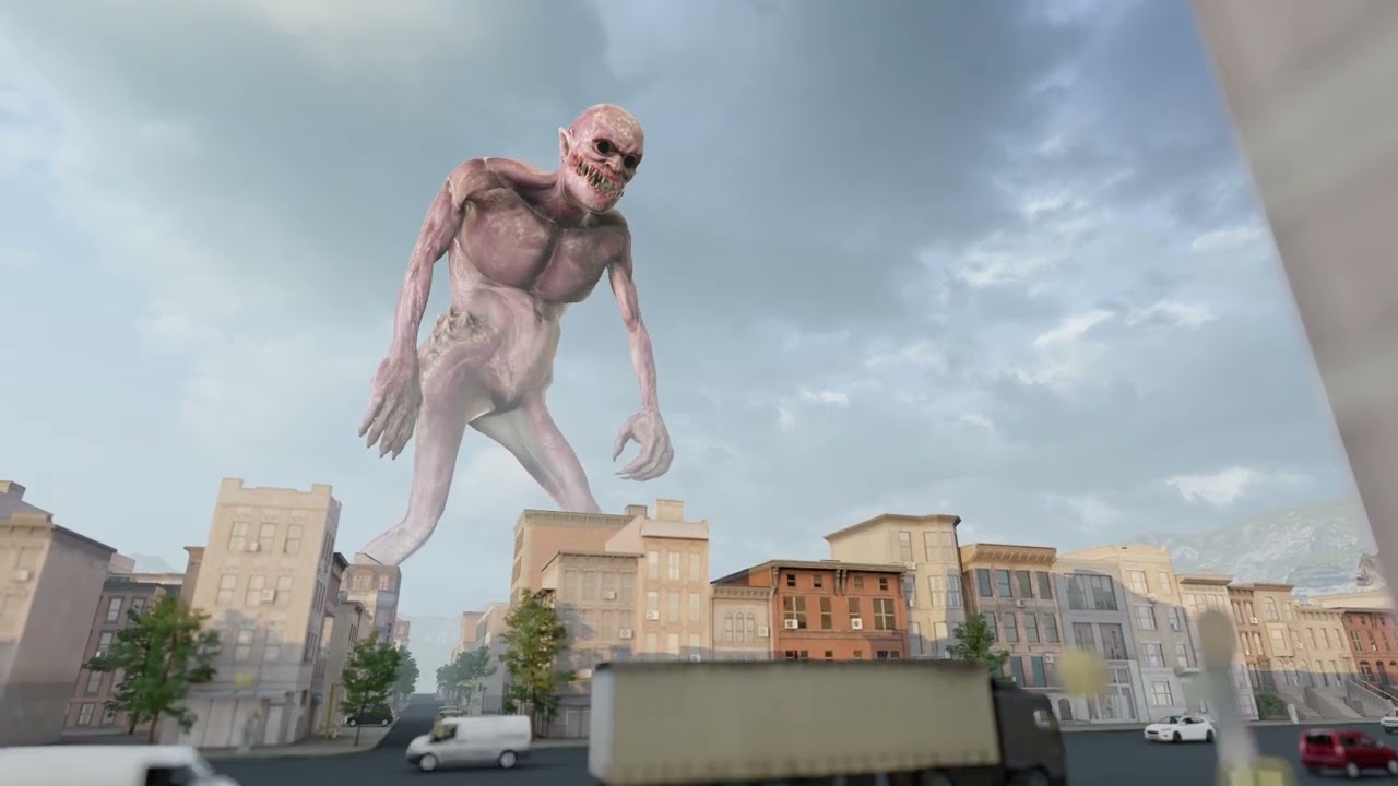 Sky view Zombie titans attack city 5 YouTube