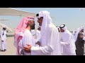 HH the Amir Leads Well-Wishers to Welcome UAE President