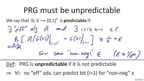 2   2   Stream ciphers and pseudo random generators 20 min)