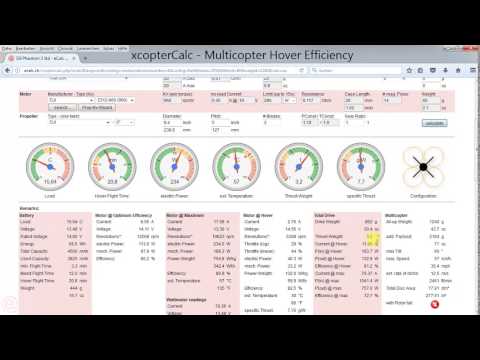 eCalc.ch - xcopterCalc: maximize Hover Efficiency