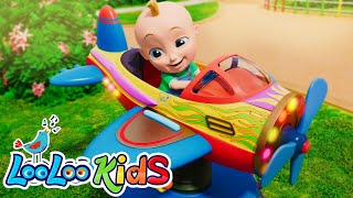 [ 2 HOURS ] Vehicles Song  THE BEST Toddler Music by LooLoo Kids