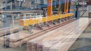 Loading - unloading a CNC router with JOULIN's solutions