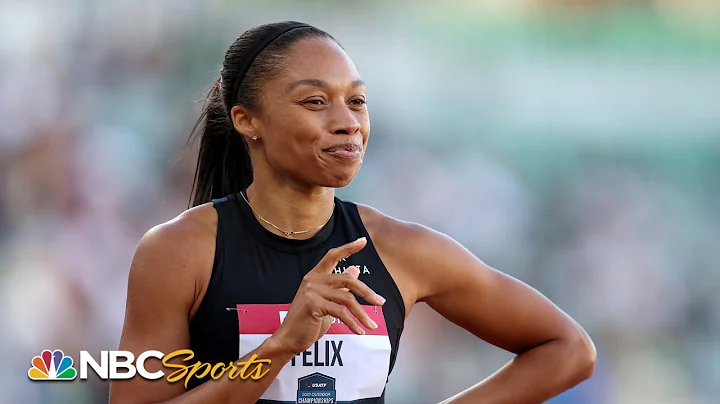 Allyson Felix BARELY survives and advances to one ...