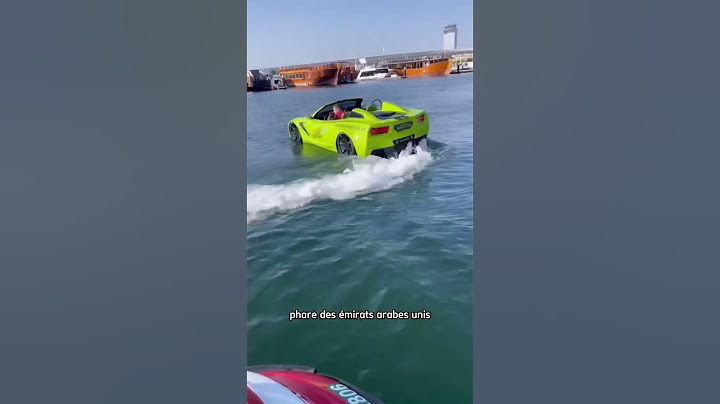 Cette voiture peut naviguer sur l’eau #pourtoi #voiture #eau #bateau