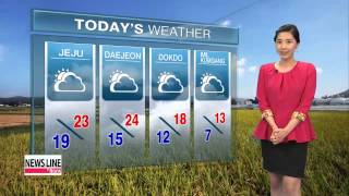 Big temperature gaps, mild afternoon under mostly to partly sunny skies   일교차 크나