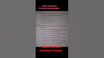 hydraulic efficiency ossc je previous year question civil/mechanical ssc je 2023 fluid mechanics