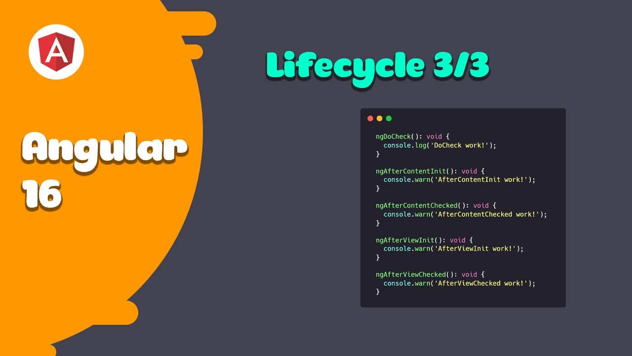 Angular 16 - Lifecycle 3/3 - YouTube