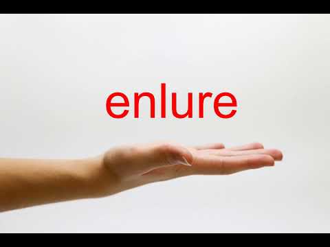 How to Pronounce enlure - American English