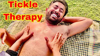 ASMR Relaxation: Abdominal Massage, Chest & Armpit Tickle Therapy, Foot & Leg Tickle Massage