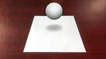 Most Easy 3D Drawing illusion for Beginners in 2 Minute | 3D Floating Ball: Optical illusion Sketch