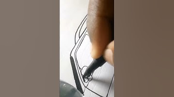 Drawing Scorpio || comment next car #shorts #scorpio #drawing #timelapse #speeddrawing